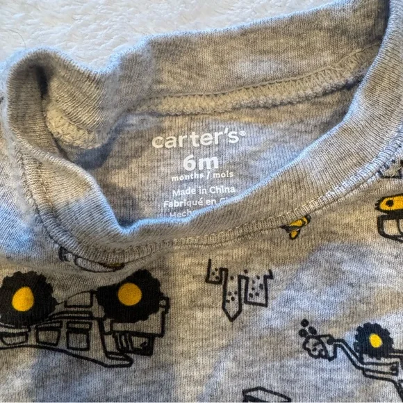 Carters & IH Farm & Construction Baby Boy size 6 Month Clothes Red & Yellow - Picture 4 of 10